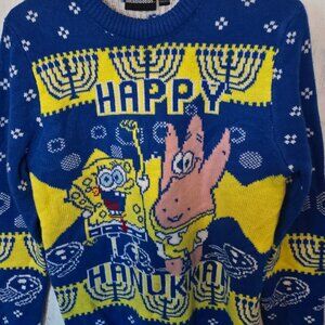 Happy hanukkah SpongeBob Ugly sweater Small